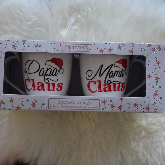 Pfaltzgraff Other - 2 Pc Set Pfaltzgraff Santa Claus Mugs New Boxed